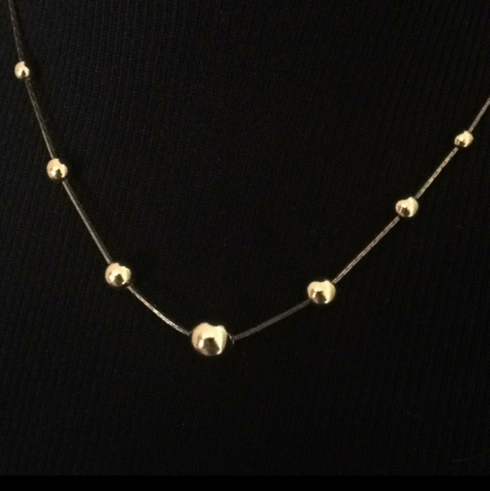 1970's vintage slide a bead necklace.  FUN!! - Picture 2 of 6